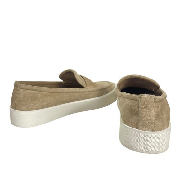 VINCE Ghita Suede Platform Penny Loafers in Tan SIZE 6 - Picture 5 of 6